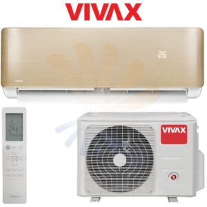 Vivax R+Design ACP-09CH25AERI/I (zlatna) + ACP-09CH25AERI/O + RG10B1(E)/BGEF zlatni split klima uređaj